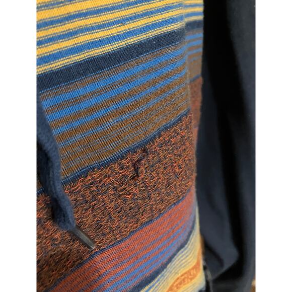 Beautiful Giant Hoodie Men’s M Willow Pullover Striped Blue Brown Cotton Blend - Picture 3 of 6